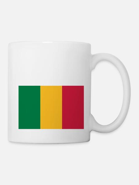 drapeau mali - mali flag - Mug blanc - blanc