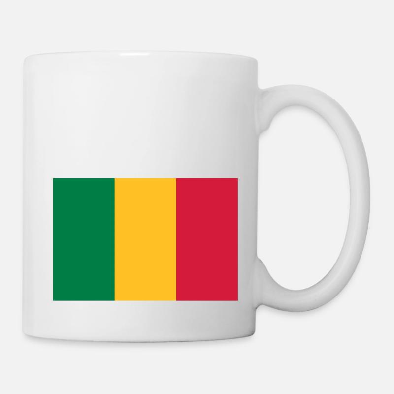 drapeau mali - mali flag - Mug blanc - blanc