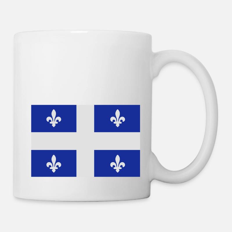 drapeau québec - quebec flag - Mug blanc - blanc