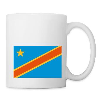 drapeau Congo Kinshasa - Congo flag - Mug blanc - blanc - Droite