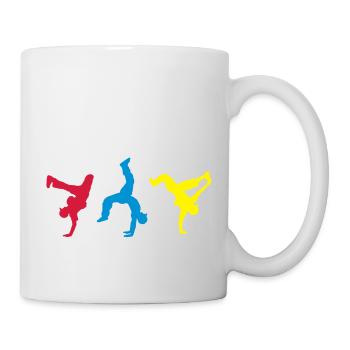 bboys colorfull - Tasse - Weiß - Rechts