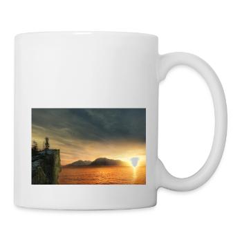 Sunset at the lake.sunset - Mug - white - Right