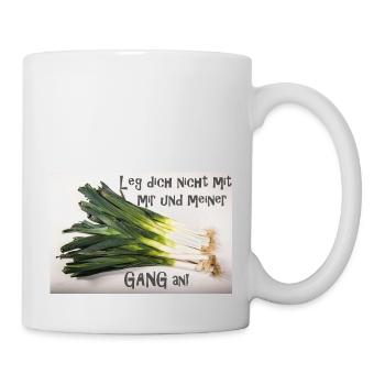 Ne plaisante pas avec moi et mon gang - Mug blanc - blanc - Droite