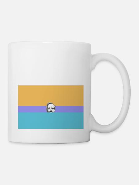 head of man - Mug - white