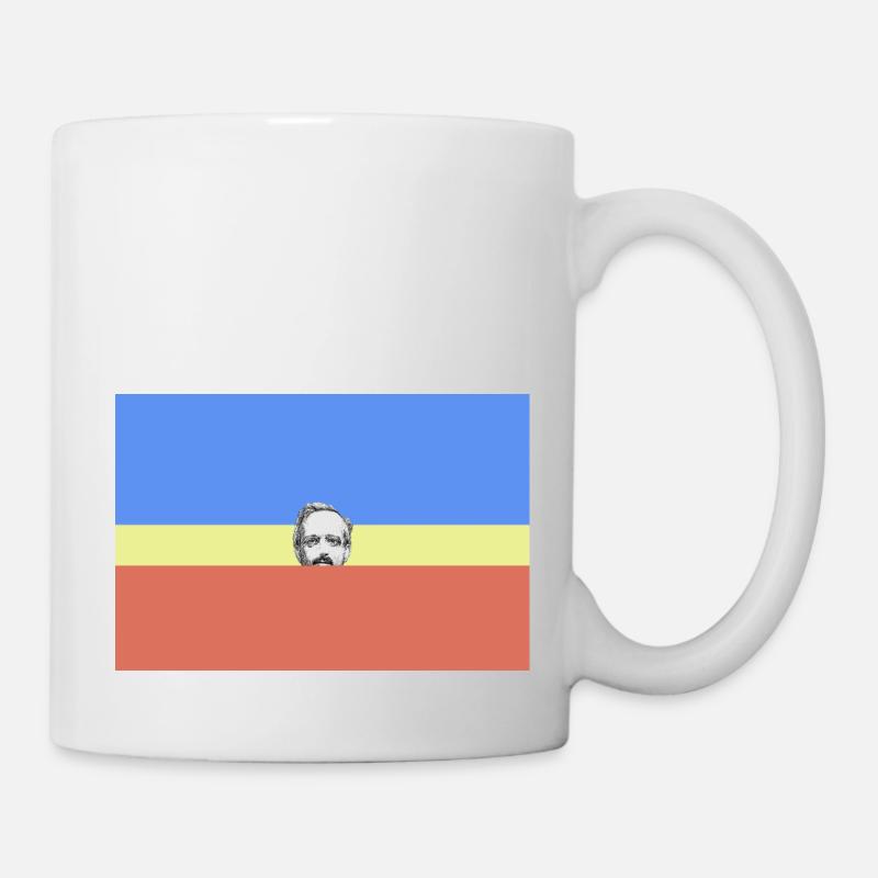 Kopf des Mannes - Tasse - Weiß
