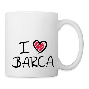 i_love_barca__f2 - Tasse - Weiß - Rechts