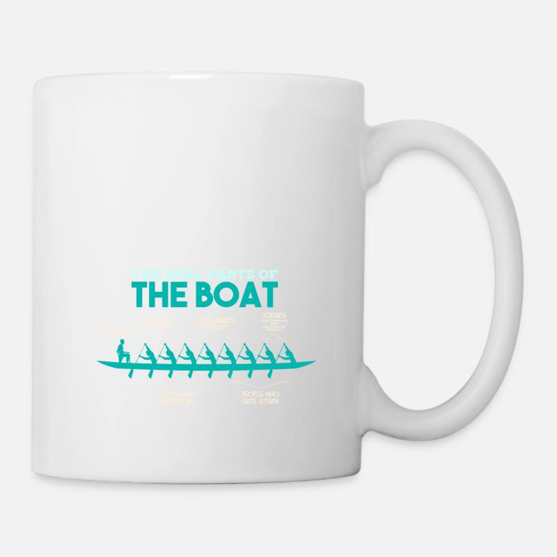 Anatomie eines Ruderboots - Rudern Ruderer Ruder - Tasse - Weiß