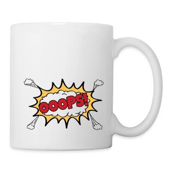 OOOPS Comic Graffiti - Tasse - Weiß - Rechts