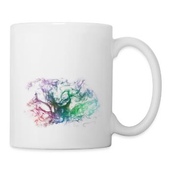 Fumée colorée - Mug blanc - blanc - Droite