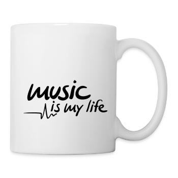 musik_is_my_life_f1 - Mug blanc - blanc - Droite