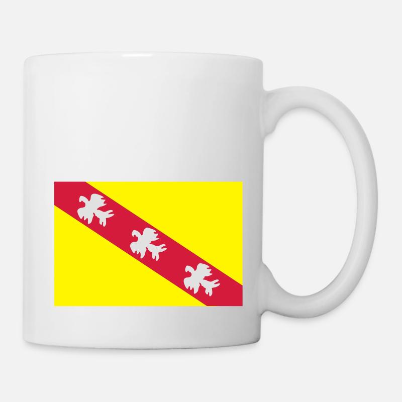 Drapeau Lorraine - Mug blanc - blanc