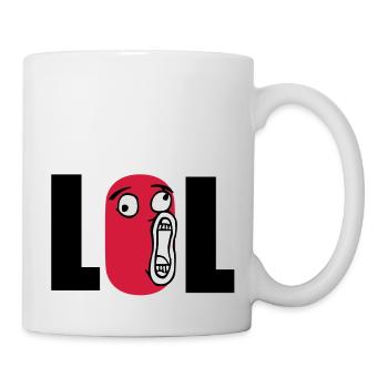 lol - Mug blanc - blanc - Droite