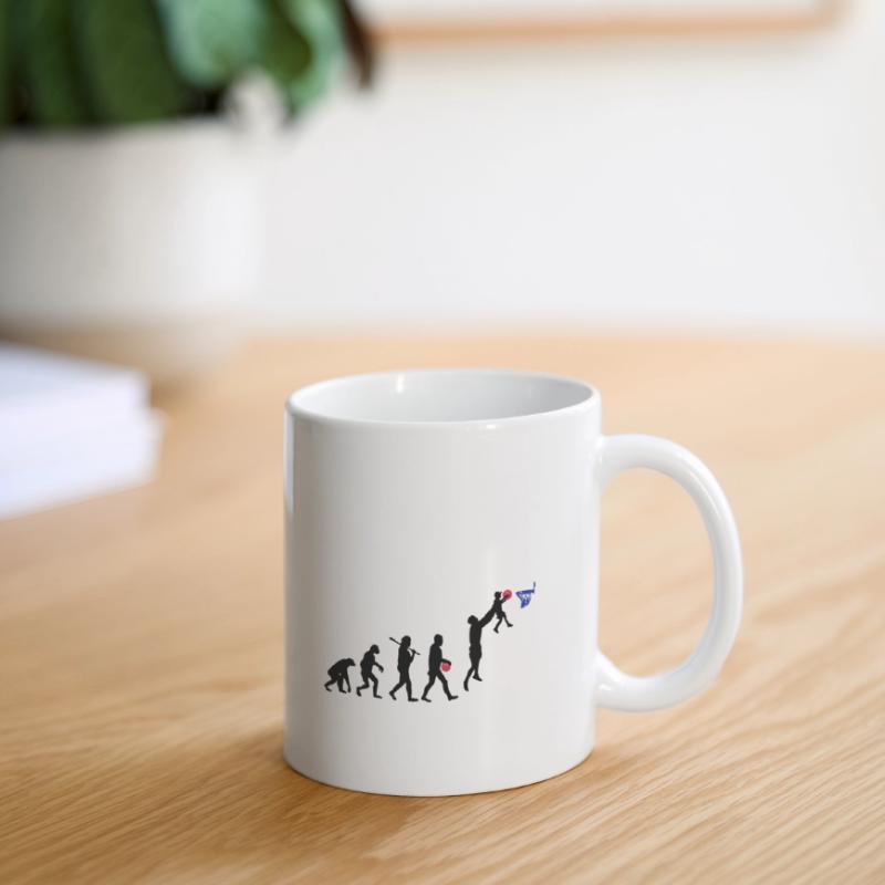 Evolution Basket daddy Mug blanc