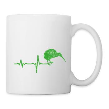 Kiwi Vogel NZ Neuseeland Geschenk - Tasse - Weiß - Rechts