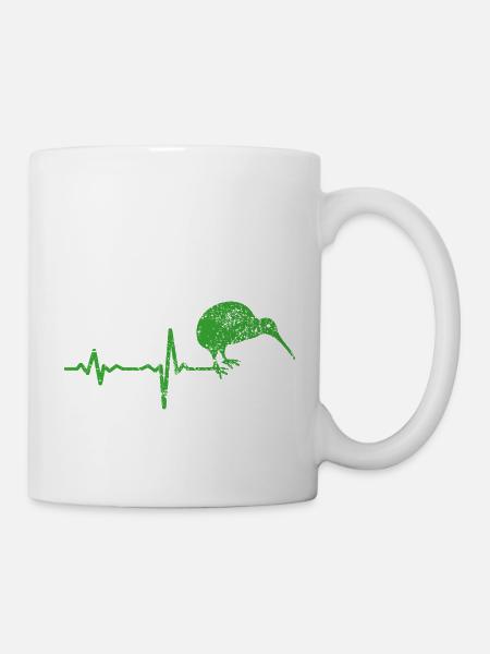 Kiwi Vogel NZ Neuseeland Geschenk - Tasse - Weiß