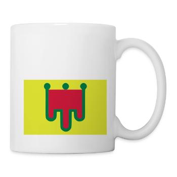 Drapeau Auvergne - France - Mug blanc - blanc - Droite