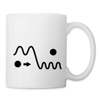 effet Doppler [monochrome] - Mug blanc - blanc - Droite