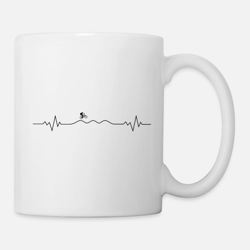 Mtb Mountain Bike Pulse Pump Track - Mug - white