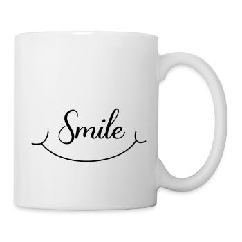 Smile Laughing Happy Happy Happy Motto - Mug - white - Right