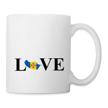 J'aime Madère - Mug blanc - blanc - Droite