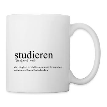 Studieren Definition - Tasse - Weiß - Rechts
