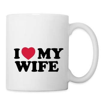 I love my wife - Mug blanc - blanc - Droite