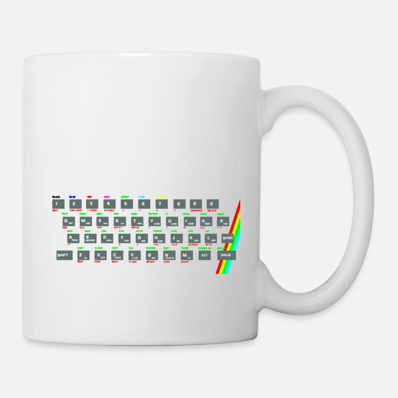 ZX81 (Zed-Ex) Spectrum Keyboard - Mug - white