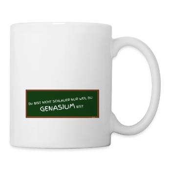 GENASIUM - Gymnasium falsch geschrieben ABIfeier - Tasse - Weiß - Rechts