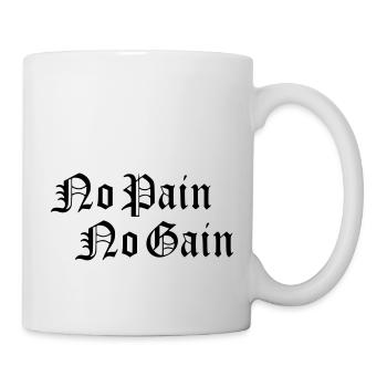 No Pain No Gain Fitness Training Gym Sports - Mug - white - Right