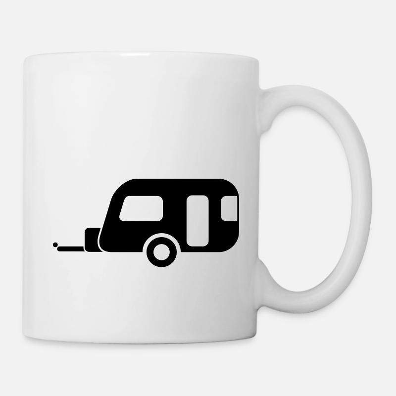 wohnwagen_a - Mug blanc - blanc