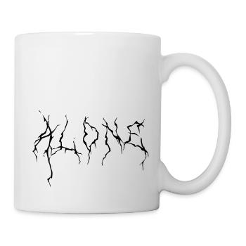 ALONE - Tasse - Weiß - Rechts