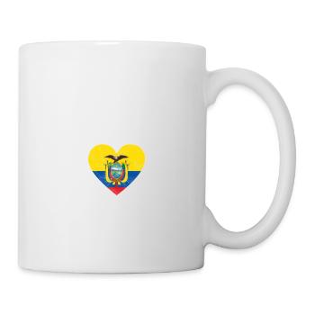 Ecuador Flagge Ekuador Quito Patriot Geschenk - Tasse - Weiß - Rechts