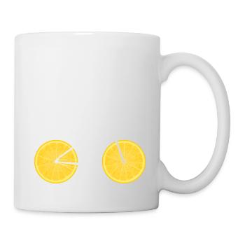 Fruit Bicycle Lemon Lime Orange / Gift - Mug - white - Right