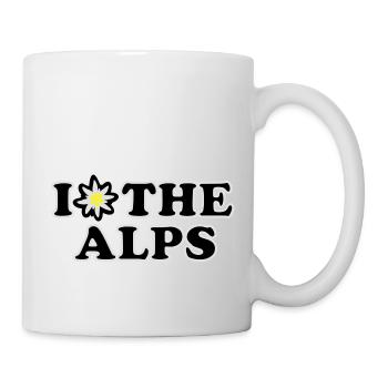 I love the Alps - Tasse - Weiß - Rechts