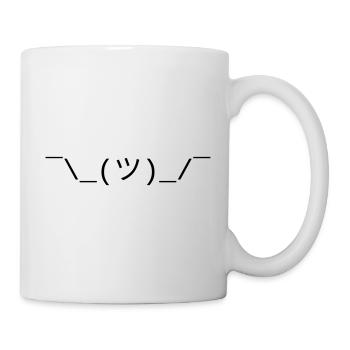 Smiley haletant - Mug blanc - blanc - Droite