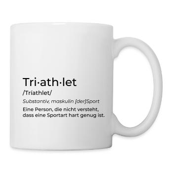 triathlète - Mug blanc - blanc - Droite