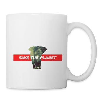 éléphant - Mug blanc - blanc - Droite