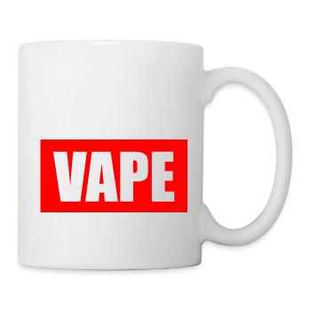 Vape rot- Vapen Dampfen - Tasse - Weiß - Rechts