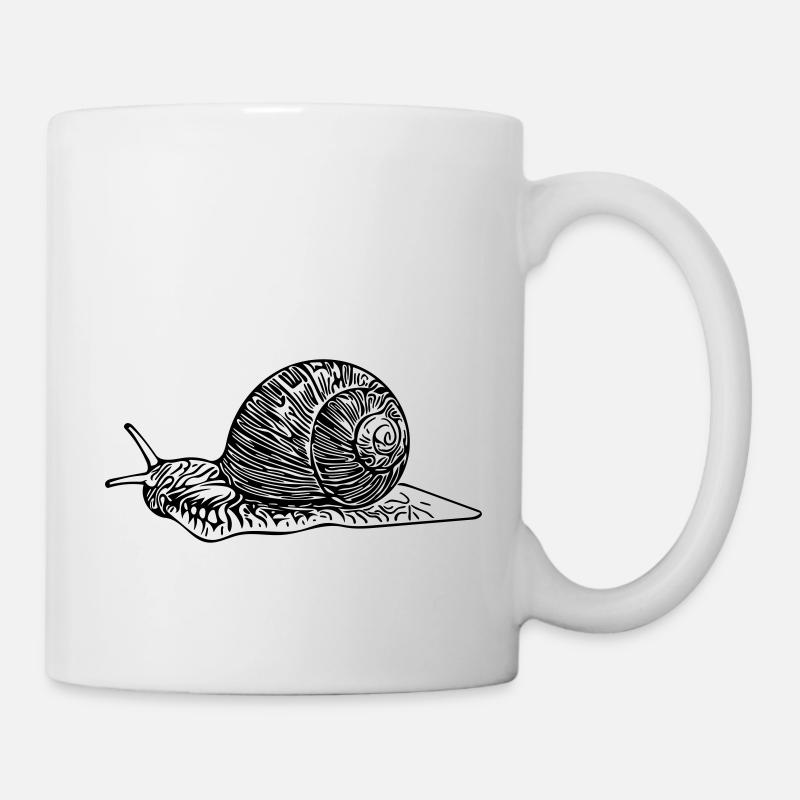 escargot - Mug blanc - blanc