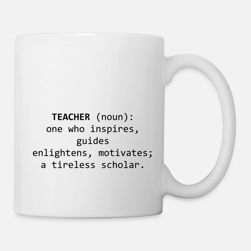 Teacher teacher! tireless scholar school! - Mug - white