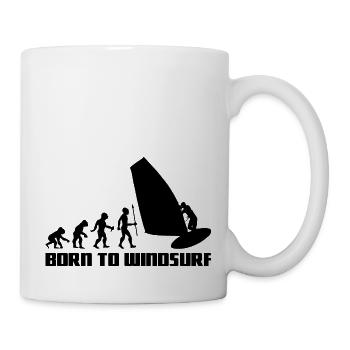 Windsurfer Evolution Windsurfing Wind Surfing Surfer - Mug - white - Right