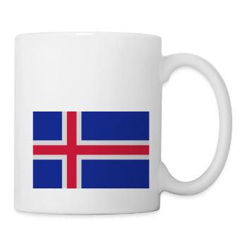 drapeau_islande - Mug blanc - blanc - Droite