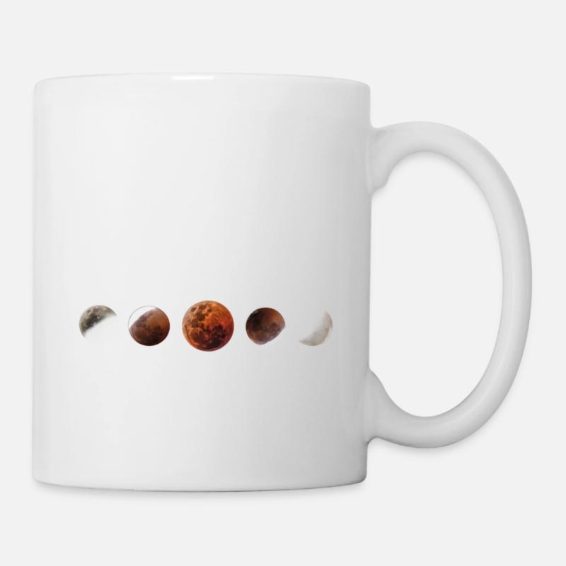 phase de lune - Mug blanc - blanc