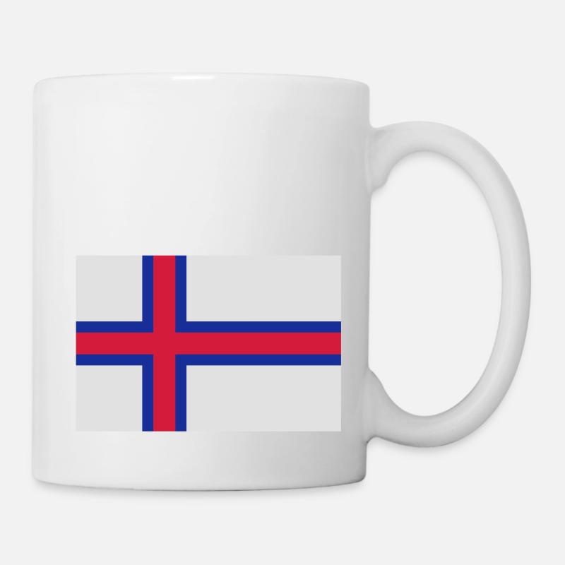 drapeau_iles_feroe - Mug - white