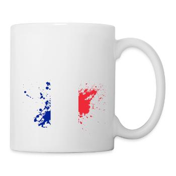 Blob drapeau france - Mug blanc - blanc - Droite