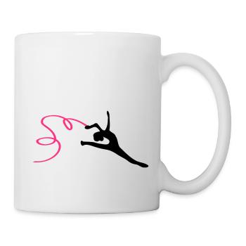 ribbon_gymnastic_silhouette-5 - Mug - white - Right