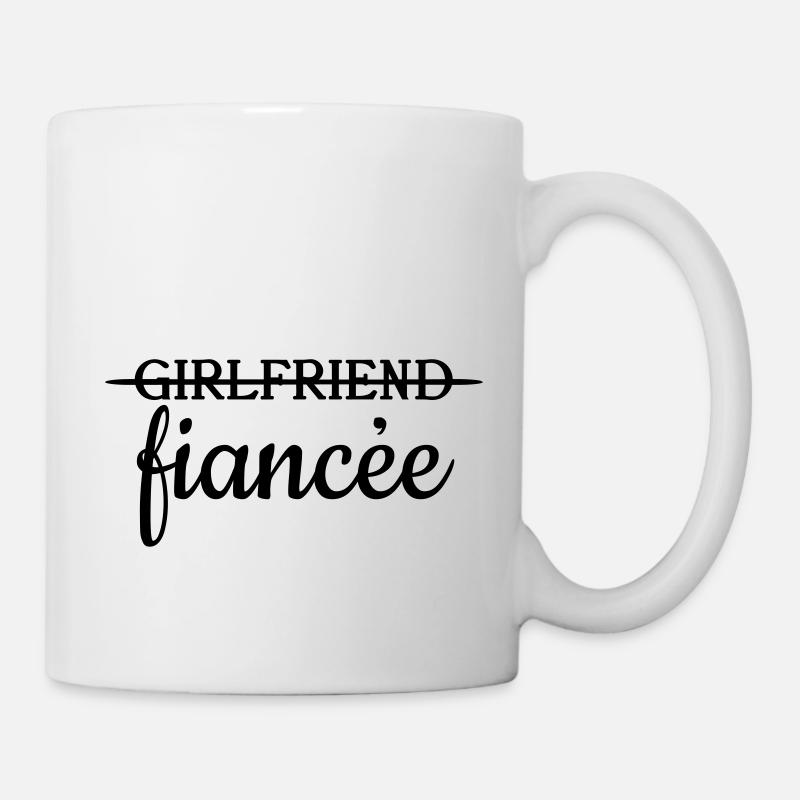 Petite amie fiancée - Mug blanc - blanc