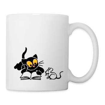 Kitten Lese - Tasse - Weiß - Rechts