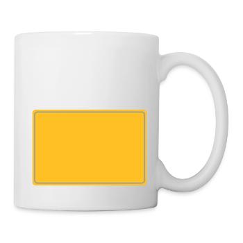 ortsschild - Tasse - Weiß - Rechts
