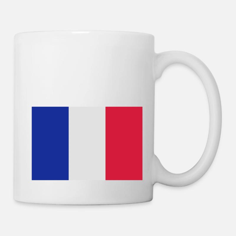 drapeau français france - Mug blanc - blanc